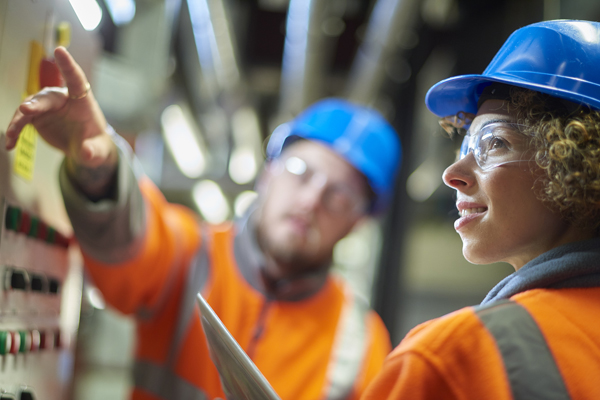 teamwork in the boiler room