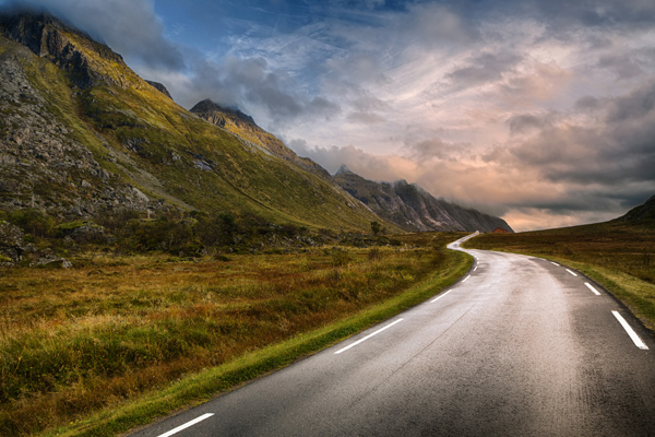 Road in Lofoten, Norway